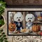 Edge Collections - 24" x 36" - Multicolor - Bichon Frise Fall Kitchen Pumpkins Doormat Non Slip Washable - 1 Piece